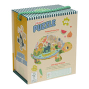 60 Piece Shaped Jigsaw Puzzle Jungle
