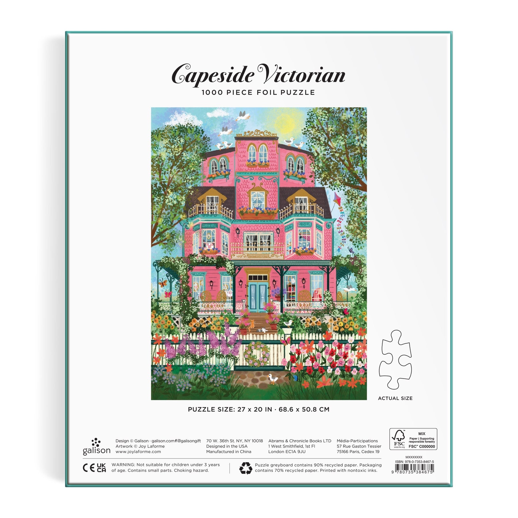Joy Laforme Capeside Victorian 1000PC Foil Puzzle