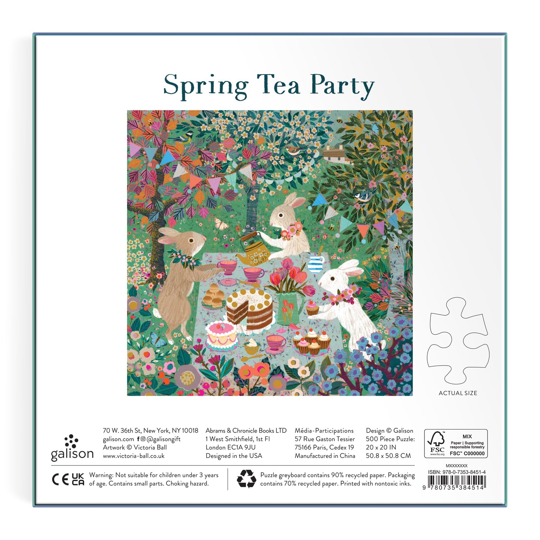 Spring Tea Party 500PC Foil Puzzle