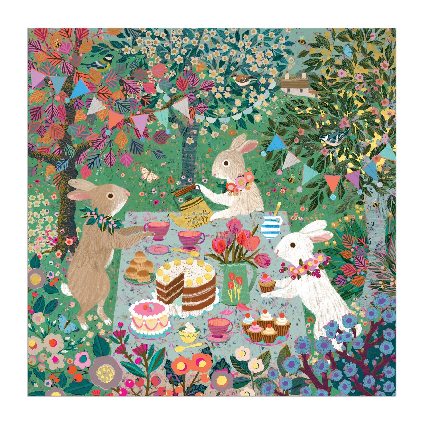 Spring Tea Party 500PC Foil Puzzle