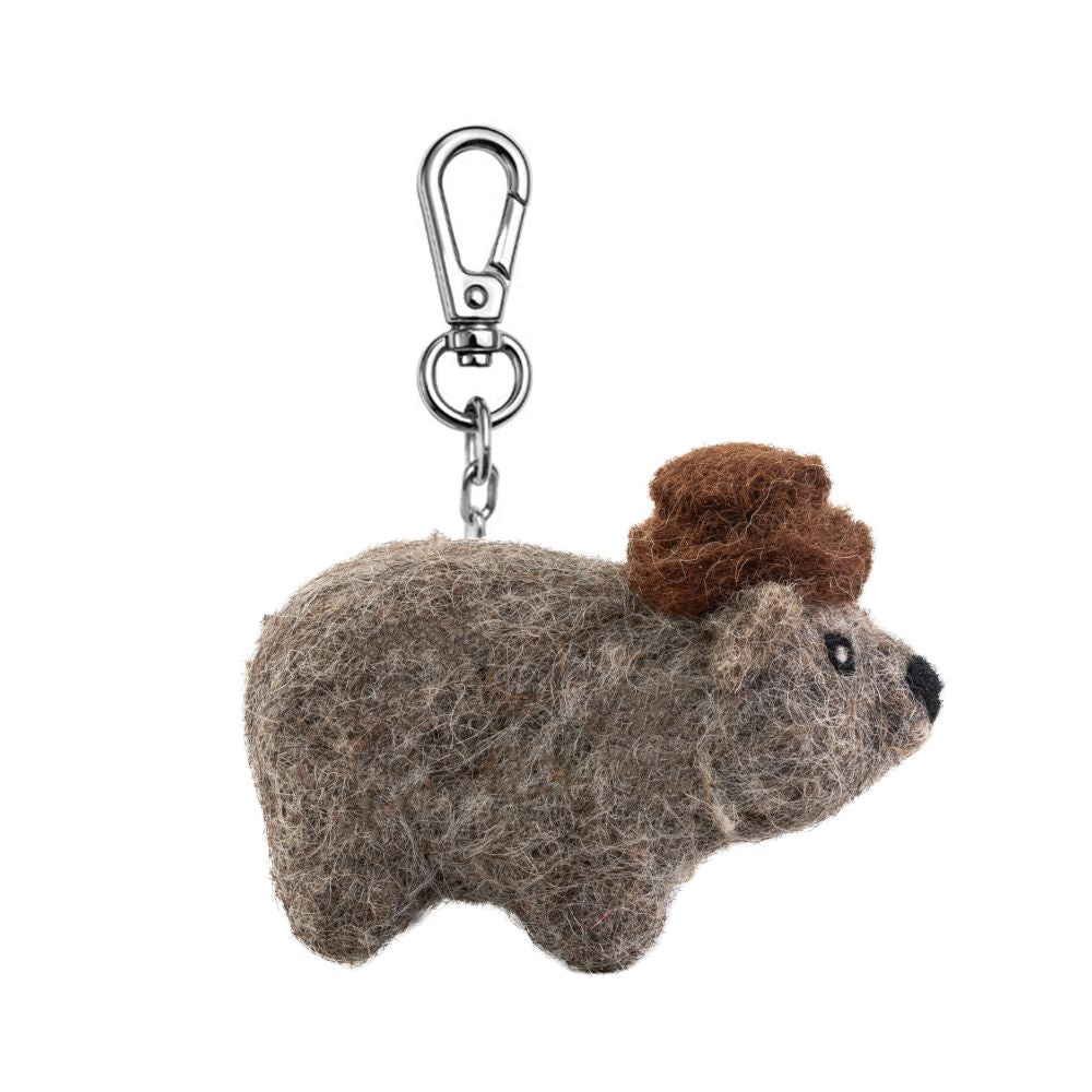 Felt Wombat Keychain