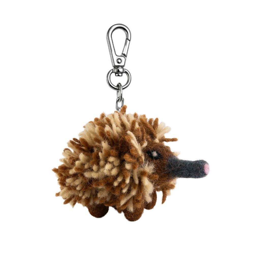 Felt Echidna Keychain