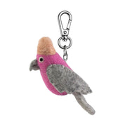 Felt Pink Galah Keychain