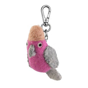 Felt Pink Galah Keychain