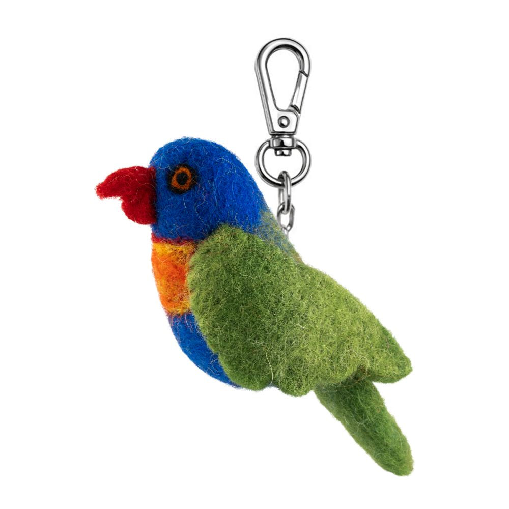 Felt Lorikeet Keychain