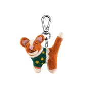 Felt Ginger Cat Keychain