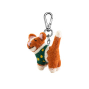 Felt Ginger Cat Keychain