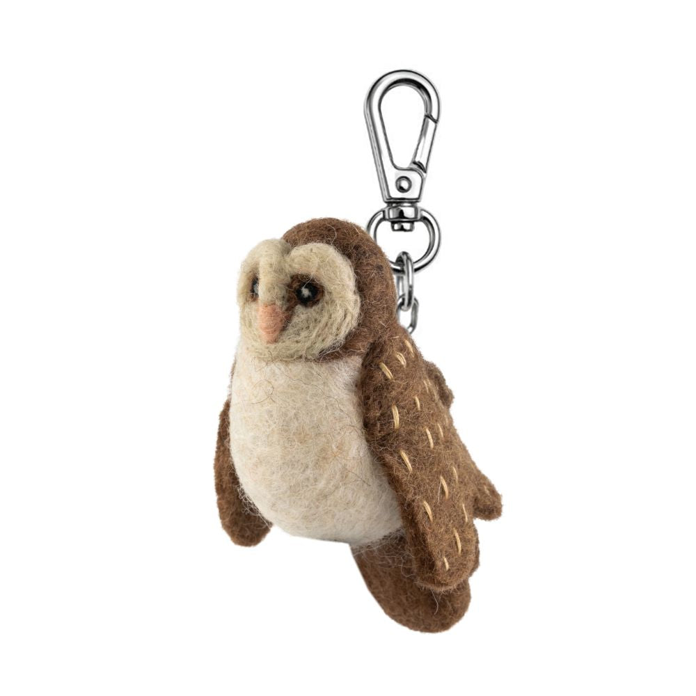 Felt Owl Keychain