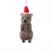Quokka Queenie Felt Christmas Decoration
