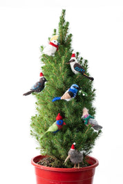 Blue Wren Wilma Felt Christmas Decoration