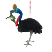 Cassowary Clara Felt Christmas Decoration
