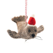 Fur Seal Seth Felt Christmas Decoration