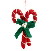Candy Cane Felt Christmas Decoration