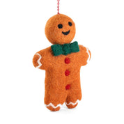 Gingerbread Man Felt Christmas Decoration