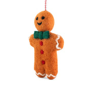 Gingerbread Man Felt Christmas Decoration