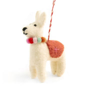 Lily Llama Felt Christmas Decoration