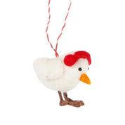 Chicken Cherie Felt Christmas Decoration