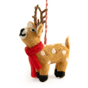 Reindeer Reagan Felt Christmas Decoration
