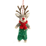 Reindeer Rocco Felt Christmas Decoration