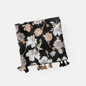 Black & White Flora Scarf