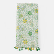 Green & Yellow Floral Print Scarf