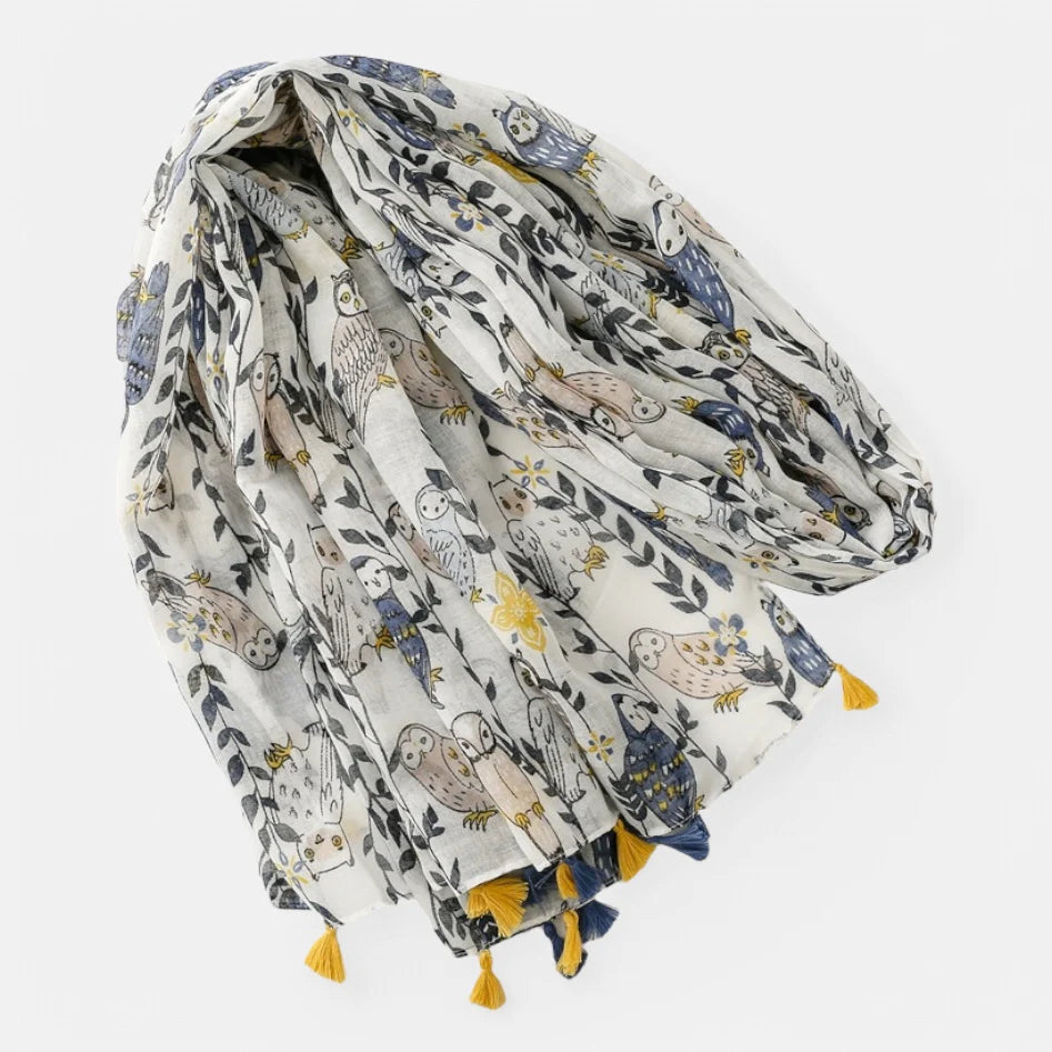 Owl Print Scarf