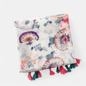Peacock Floral Scarf