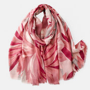 Pink Abstract Scarf