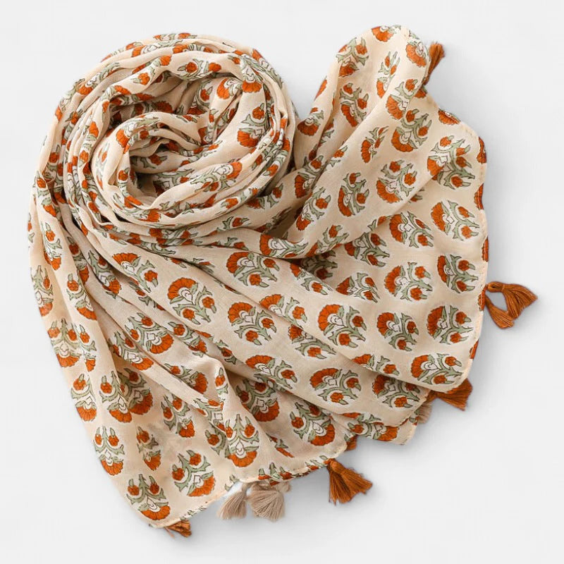 Brown Modern Printed Scarf