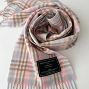 Gingham Pinks Lambswool Scarf