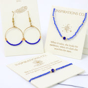 Inspiration Necklace Blue and Gold