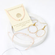 Inspiration Necklace Pearl, Pink and Gold