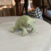 Frog Pot Sitter Light Green