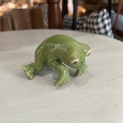 Frog Pot Sitter Dark Green