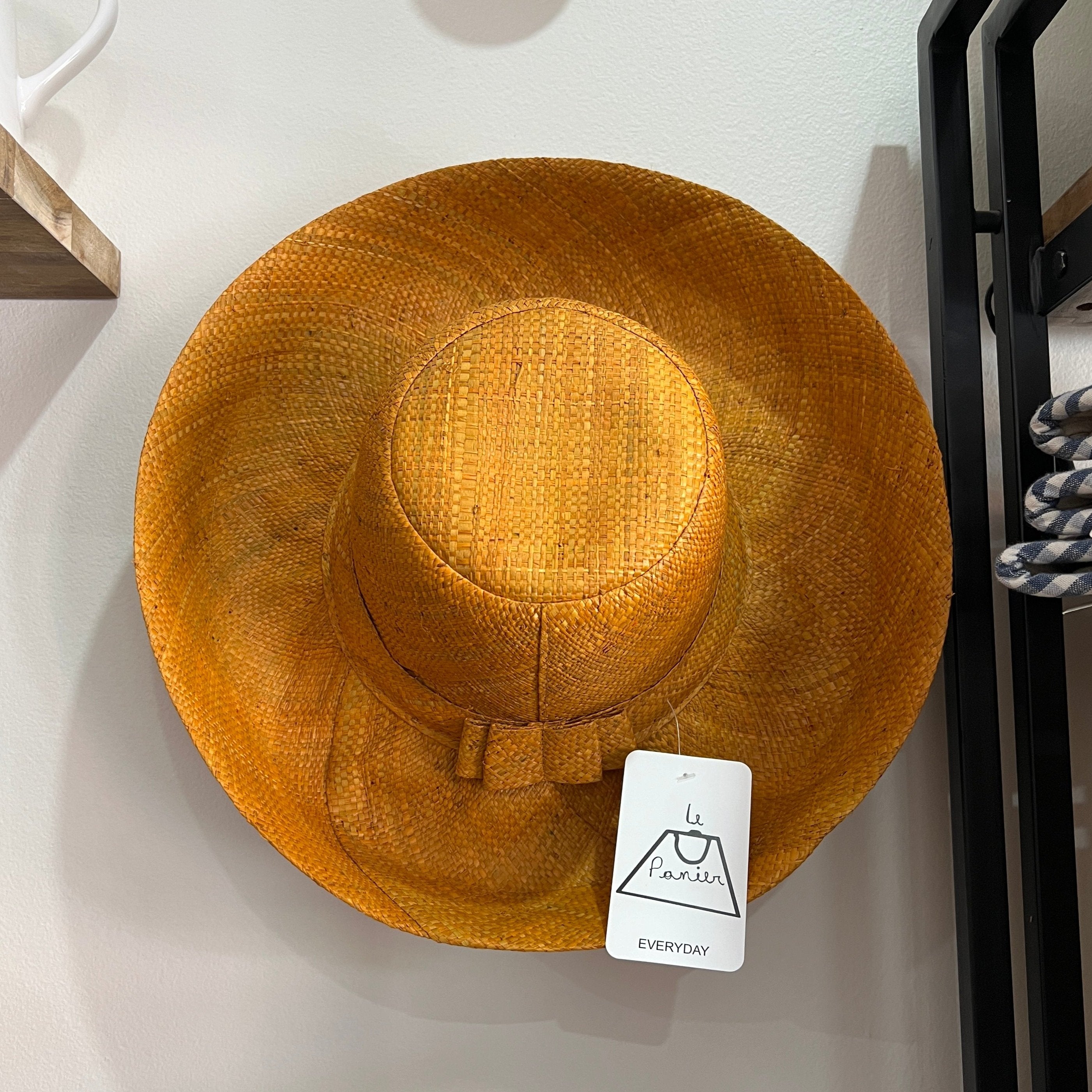 Demi Capeline Raffia Hat Mustard