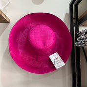 Demi Capeline Raffia Hat Fuchsia