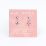 Adventures Ahead Drop Earrings Silver