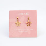 Wise One Drop Earrings Gold