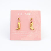Free Spirit Drop Earrings Gold