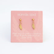 Heaven Sent Drop Earrings Gold