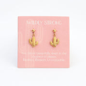 Wildly Strong Drop Earrings Gold