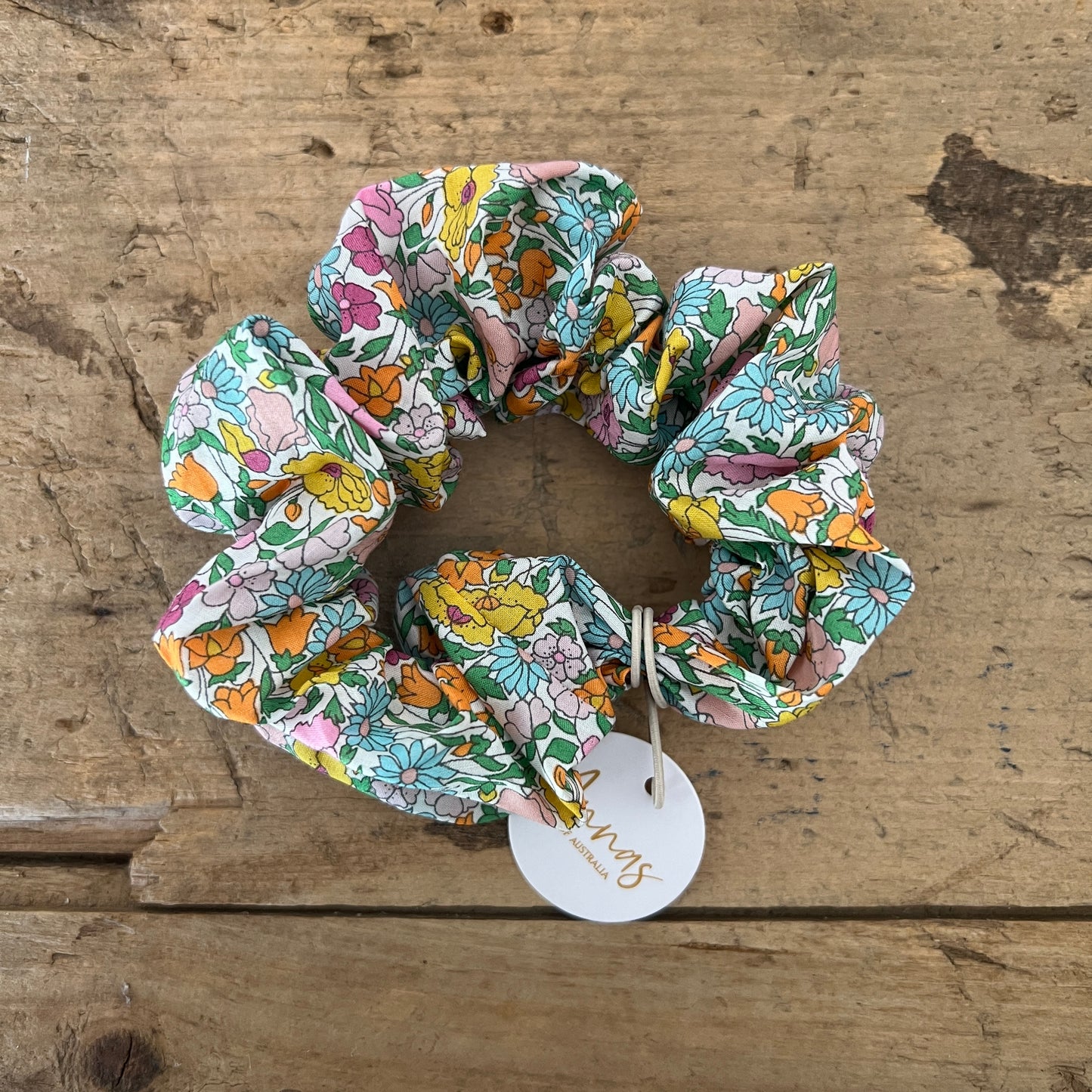 Liberty Print Scrunchie Poppy Floral