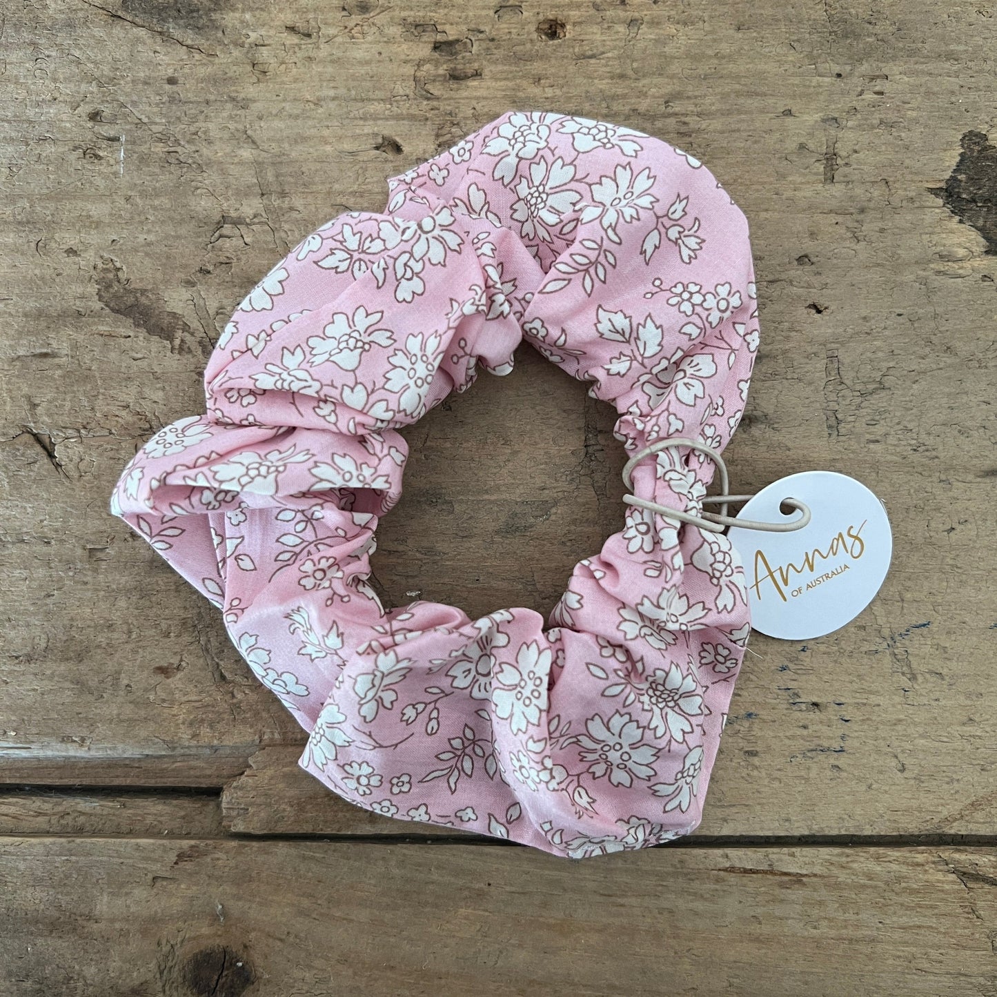 Liberty Print Scrunchie Soft Pink