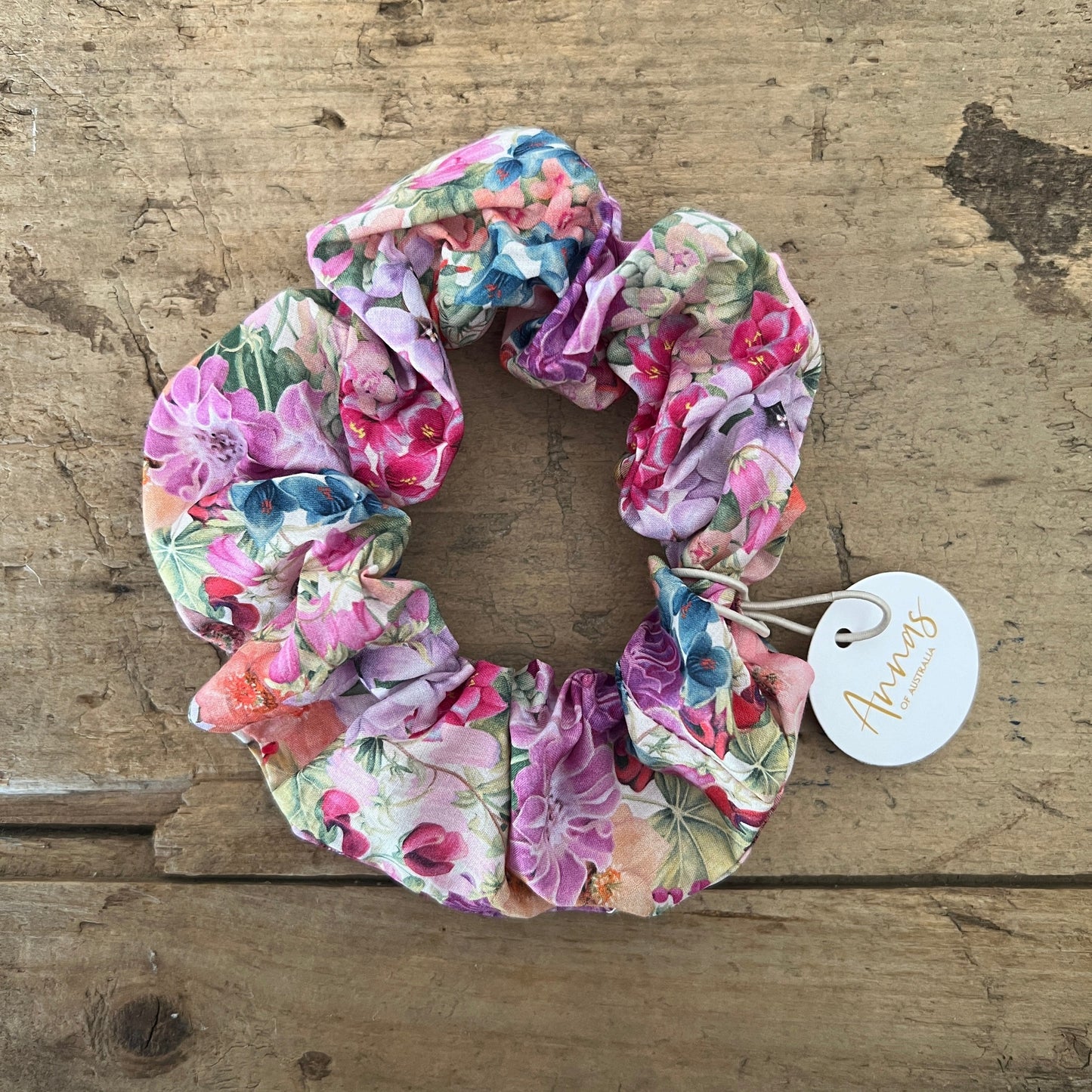 Liberty Print Scrunchie Lilac Love