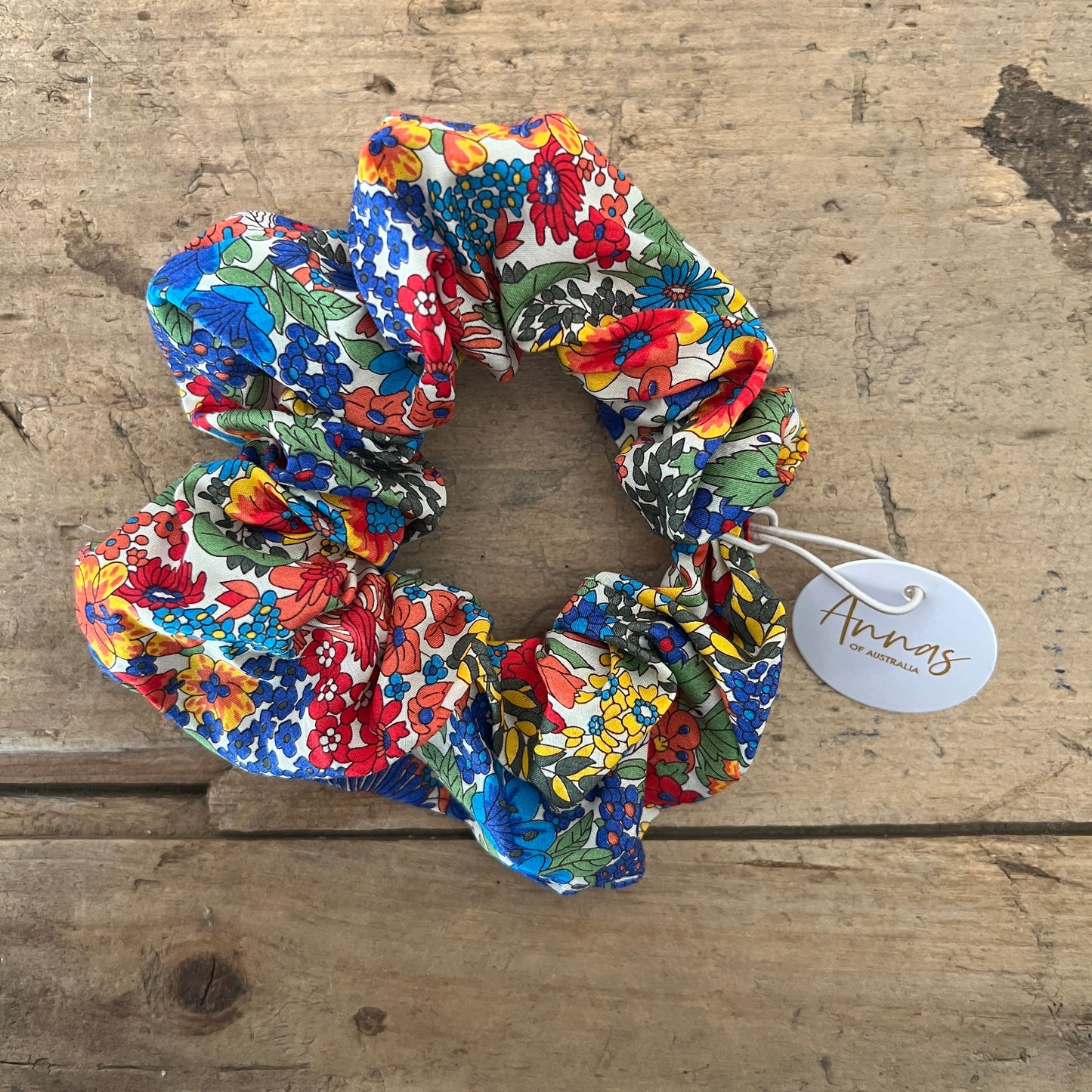 Liberty Print Scrunchie Bold Brights