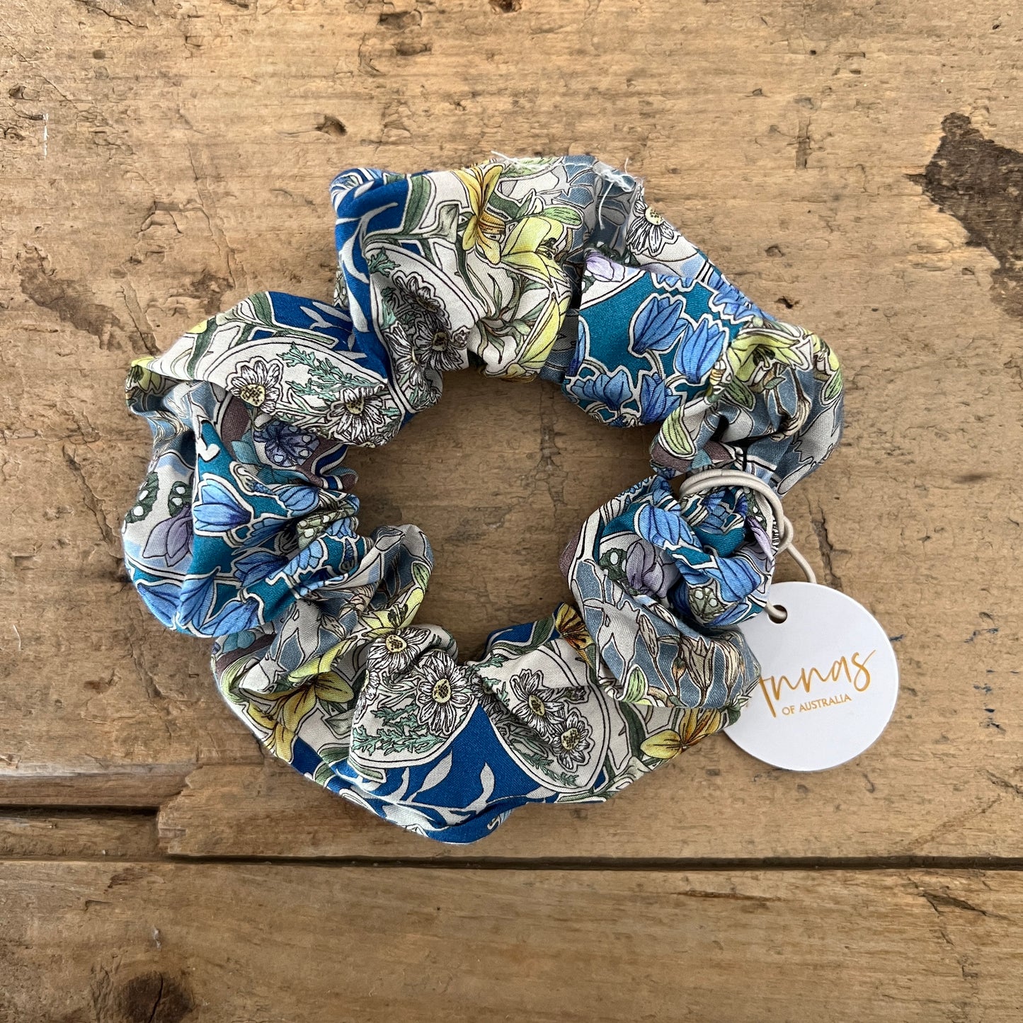 Liberty Print Scrunchie Vintage Blue