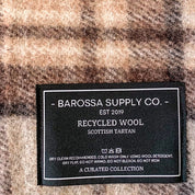Mackellar Natural Recycled Wool Blend Scottish Tartan Blanket
