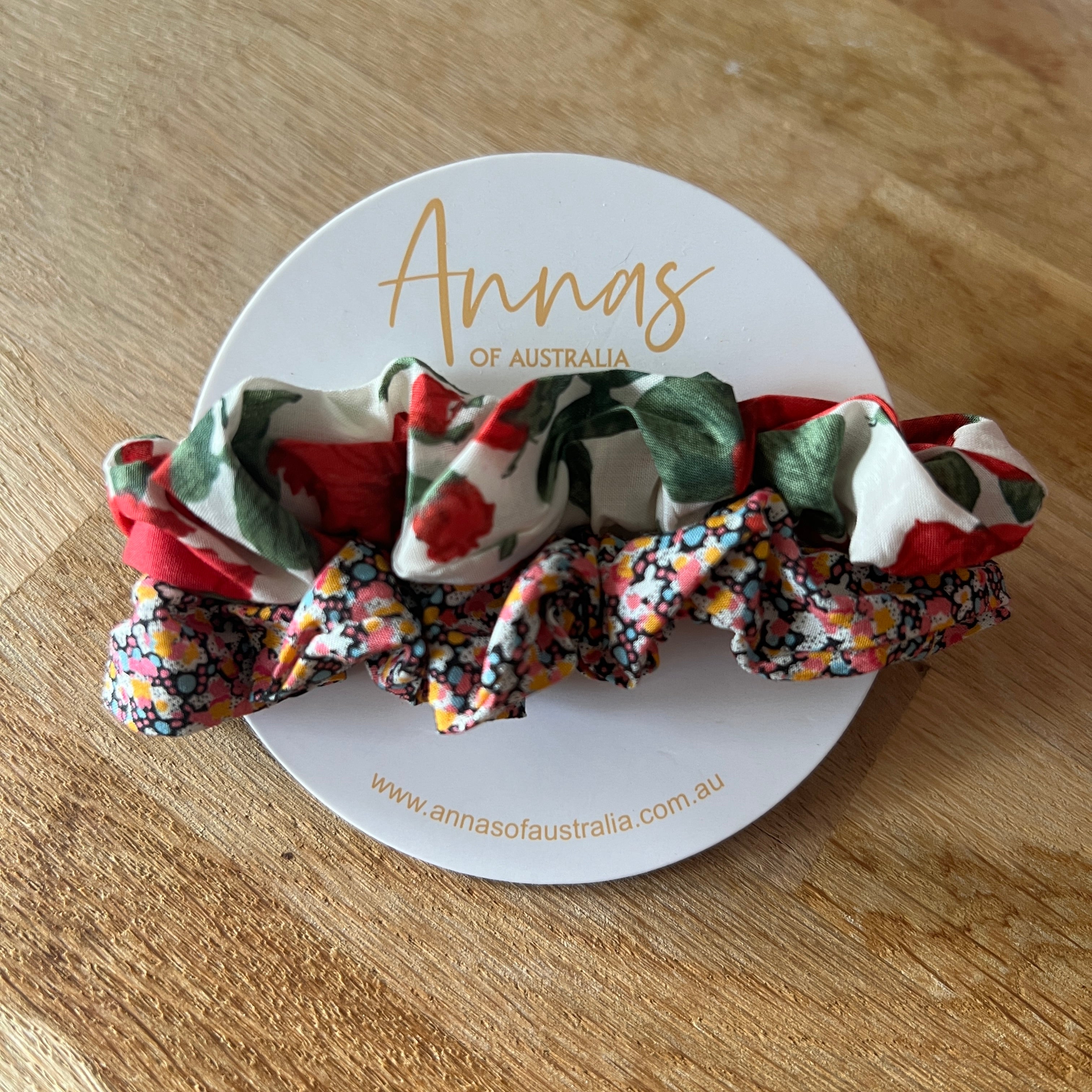 Liberty Print Scrunchie Set Four