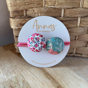 Liberty Print Button Bobble Set Pink One