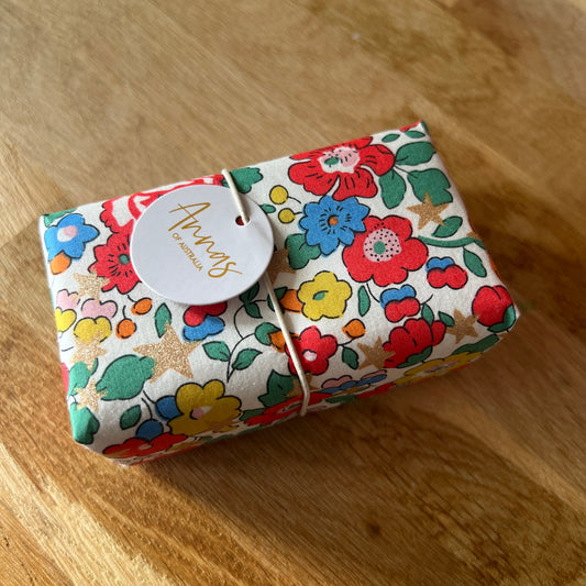 Liberty Fabric Wrapped Soap Tutti Fruiti